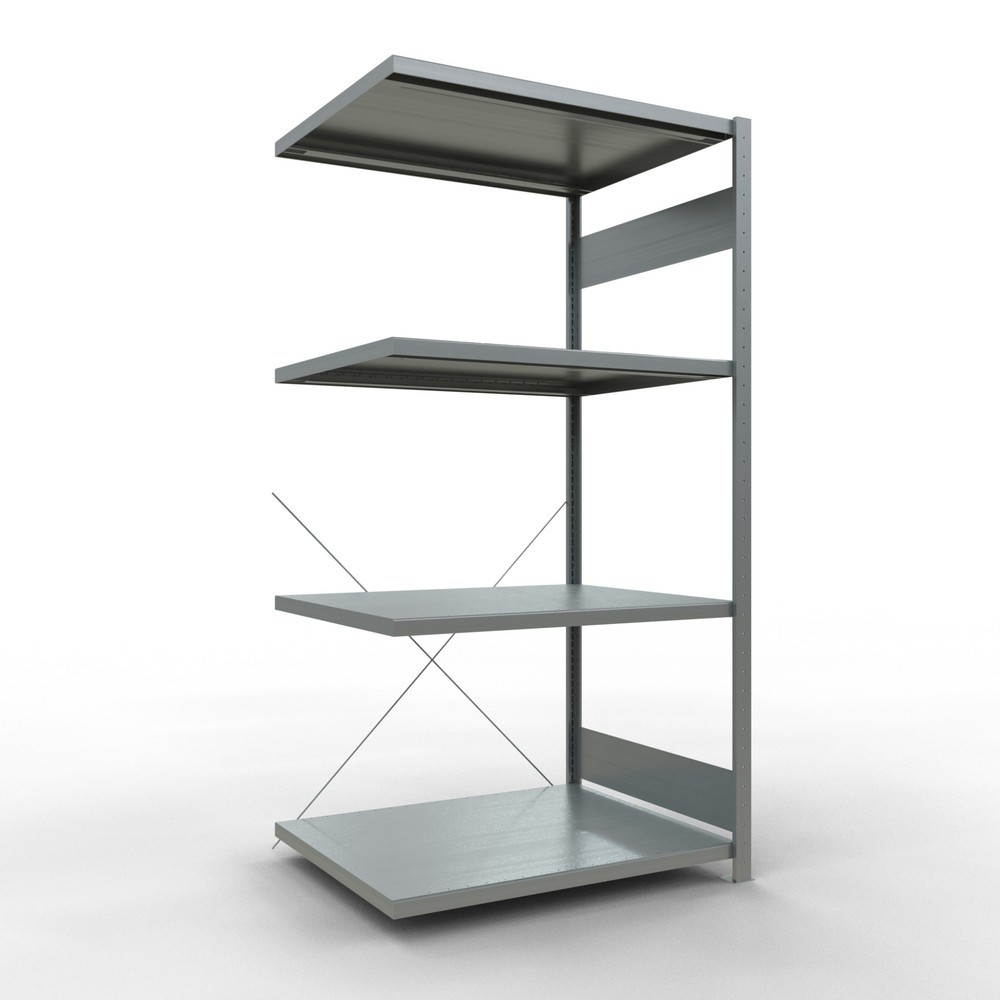 Product afbeelding: Legbordstelling SCHULTE steekmontage, AE, VL 330 kg, verzinkt, hxbxd 2.000 x 1.000 x 800 mm