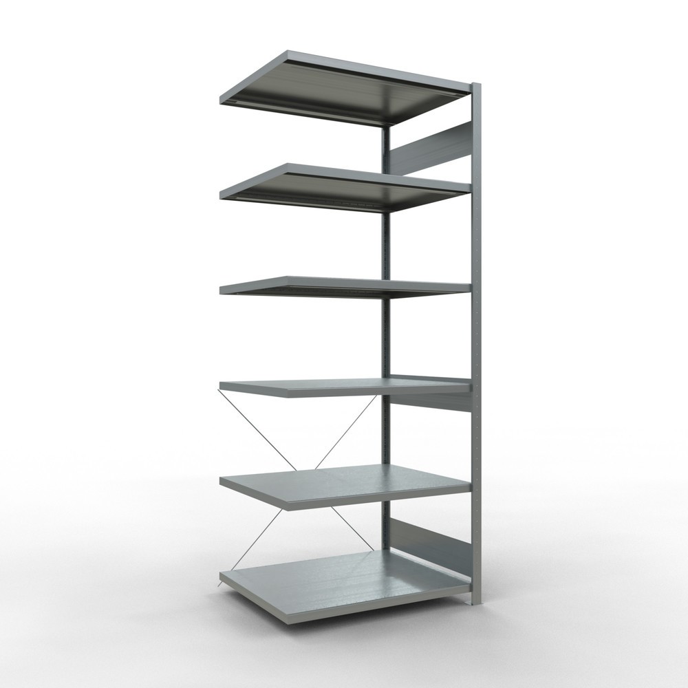 Product afbeelding: Legbordstelling SCHULTE steekmontage, AE, VL 330 kg, verzinkt, hxbxd 2.500 x 1.000 x 800 mm