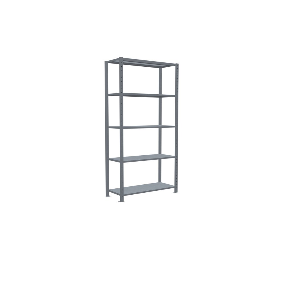 Productafbeelding nr. 2: Legbordstelling SCHULTE, verzinkt, met 5 legborden van plaatstaal, vaklast 330 kg, hxbxd 2.000 x 1.060 x 436 mm