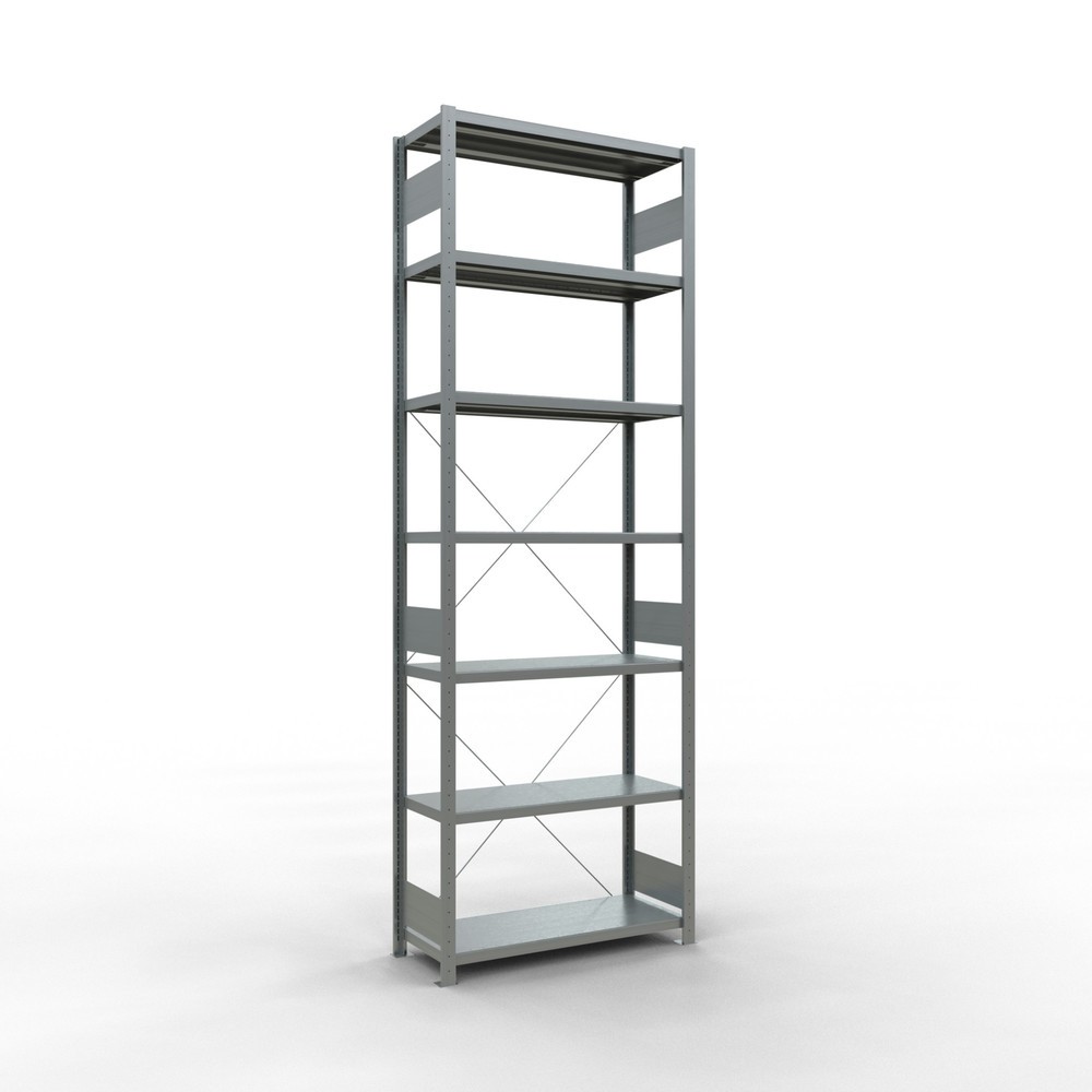Product afbeelding: Legbordstelling SCHULTE, verzinkt, vaklast 330 kg, hxbxd 3.000 x 1.060 x 436 mm