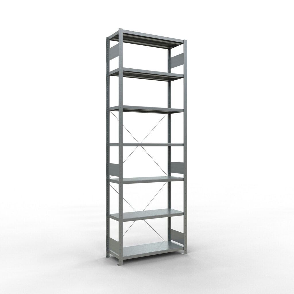 Product afbeelding: Legbordstelling SCHULTE, verzinkt, vaklast 330 kg, hxbxd 3.000 x 1.060 x 436 mm