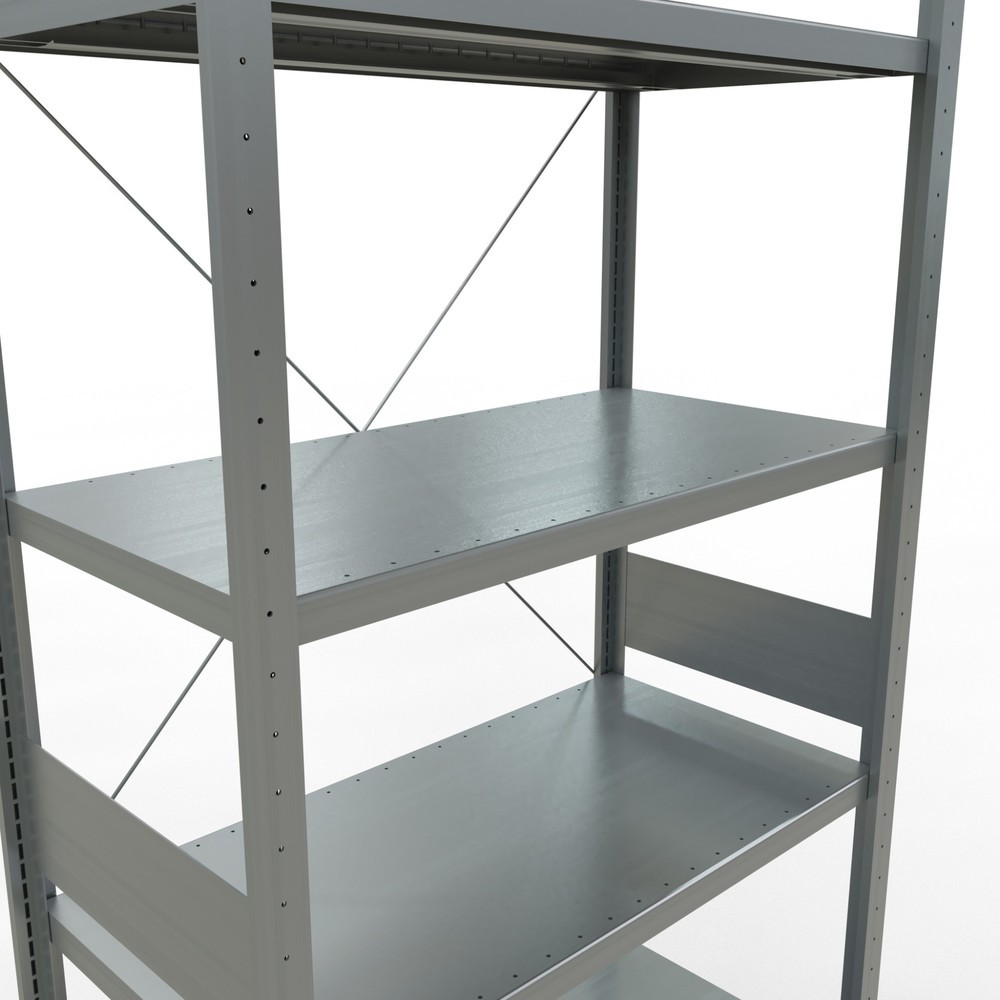 Productafbeelding nr. 5: Legbordstelling SCHULTE, verzinkt, vaklast 330 kg, hxbxd 3.000 x 1.060 x 536 mm