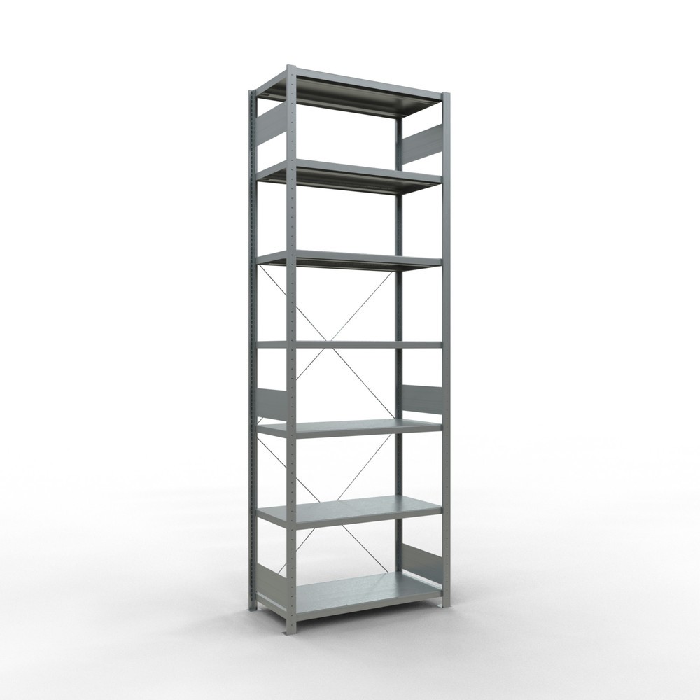 Product afbeelding: Legbordstelling SCHULTE, verzinkt, vaklast 330 kg, hxbxd 3.000 x 1.060 x 536 mm