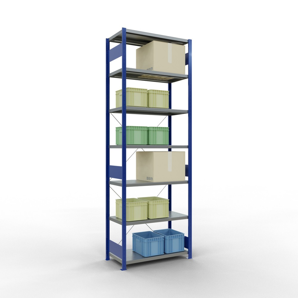 Productafbeelding nr. 3: Legbordstelling SCHULTE, gentiaanblauw / verzinkt, vaklast 330 kg, hxbxd 3.000 x 1.060 x 536 mm