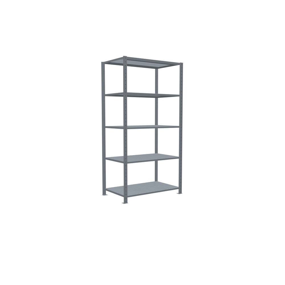 Productafbeelding nr. 2: Legbordstelling SCHULTE, verzinkt, met 5 legborden van plaatstaal, vaklast 330 kg, hxbxd 2.000 x 1.060 x 636 mm