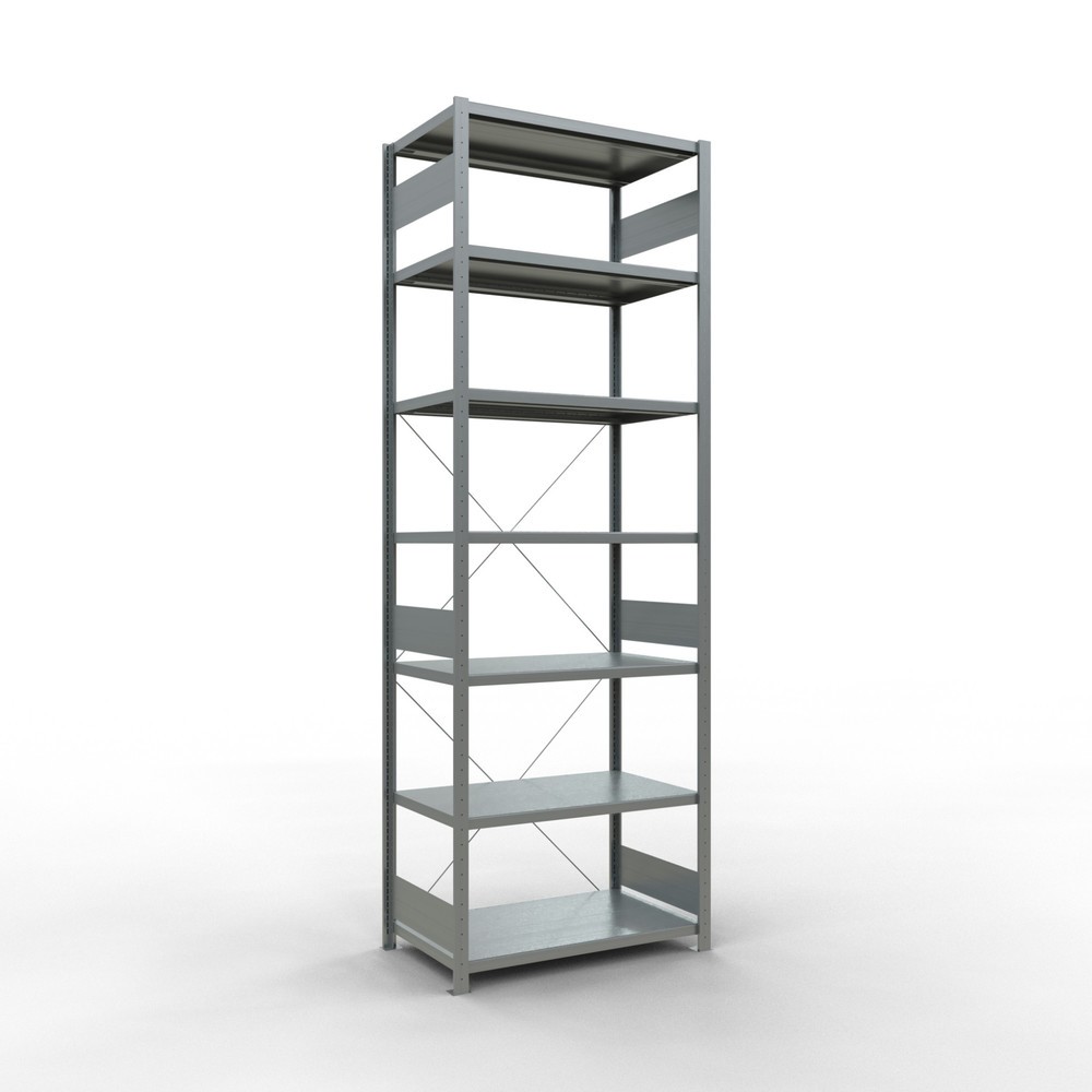 Product afbeelding: Legbordstelling SCHULTE, verzinkt, vaklast 330 kg, hxbxd 3.000 x 1.060 x 636 mm