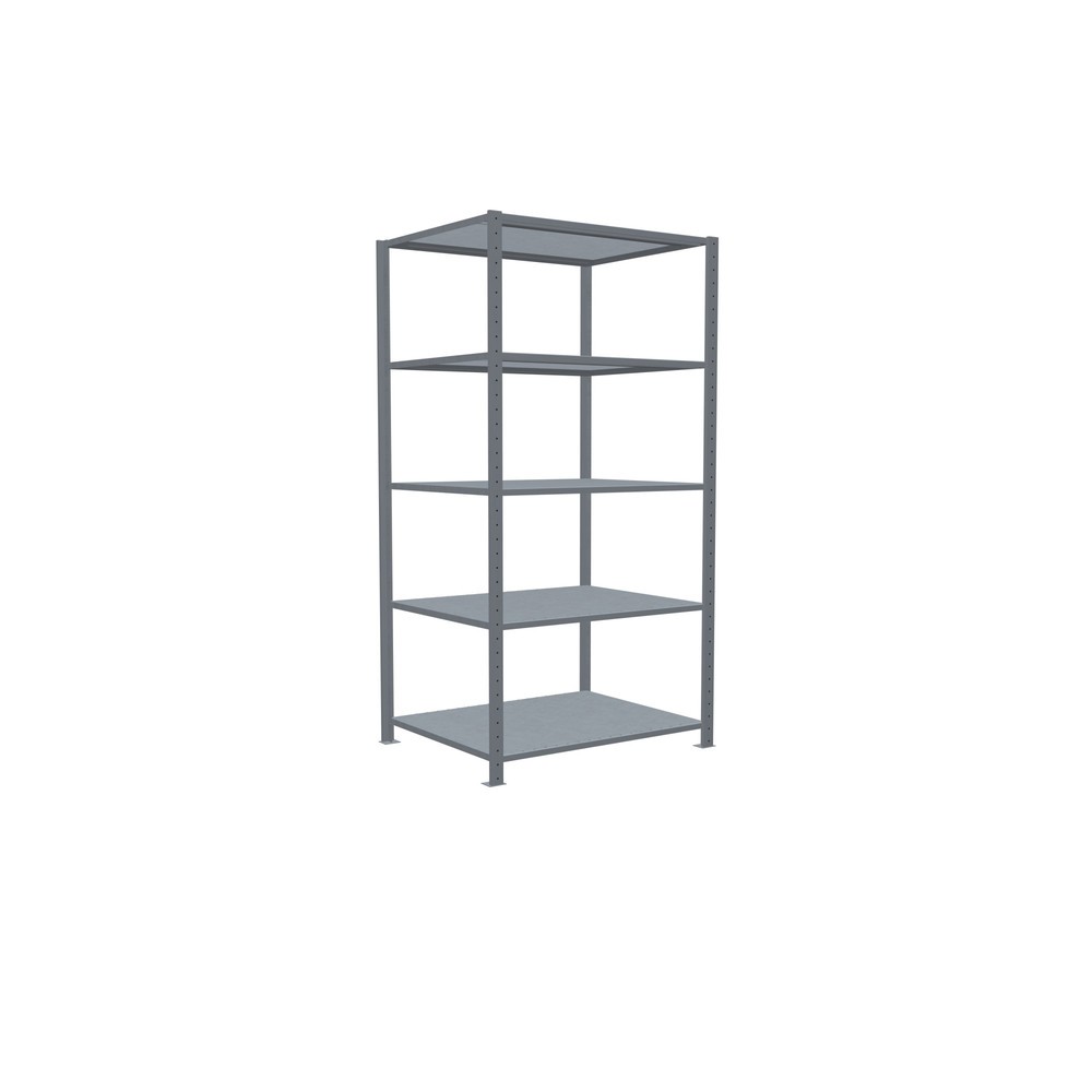 Productafbeelding nr. 2: Legbordstelling SCHULTE, verzinkt, met 5 legborden van plaatstaal, vaklast 330 kg, hxbxd 2.000 x 1.060 x 836 mm
