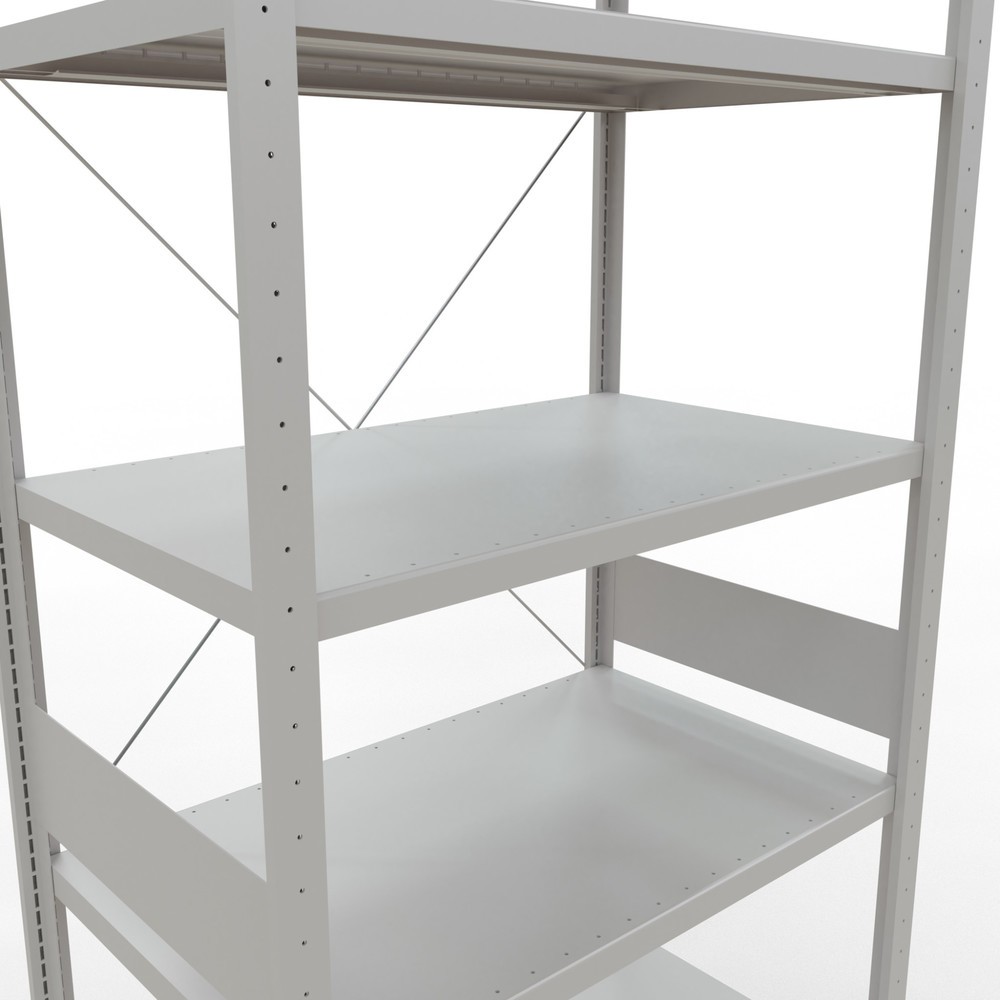 Productafbeelding nr. 5: Legbordstelling SCHULTE, lichtgrijs, vaklast 330 kg, hxbxd 3.000 x 1.060 x 636 mm