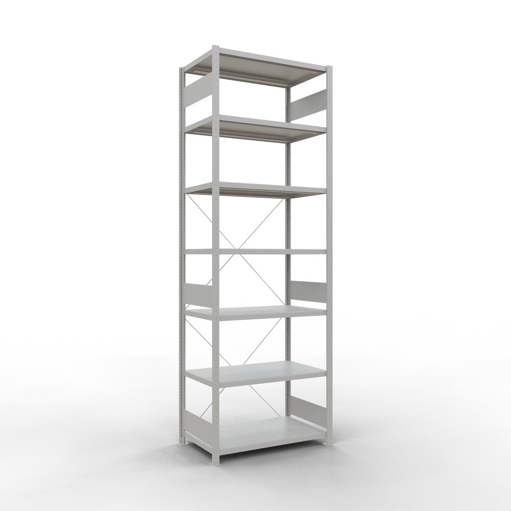 Product afbeelding: Legbordstelling SCHULTE, lichtgrijs, vaklast 330 kg, hxbxd 3.000 x 1.060 x 636 mm