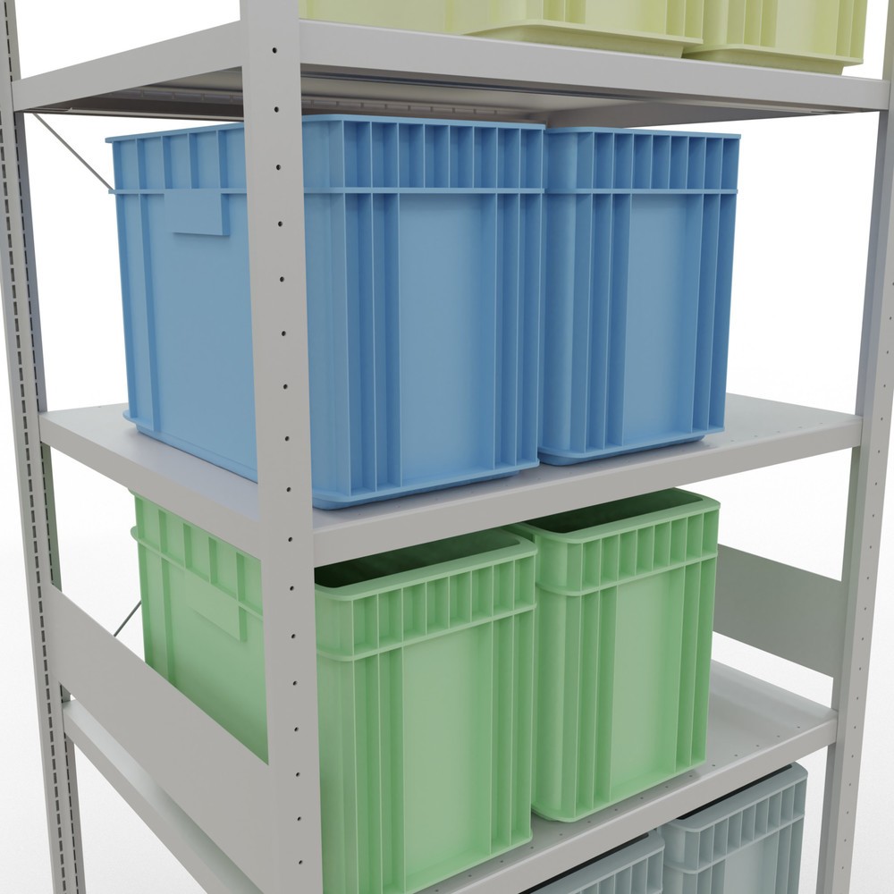 Productafbeelding nr. 4: Legbordstelling SCHULTE, lichtgrijs, vaklast 330 kg, hxbxd 3.000 x 1.060 x 836 mm