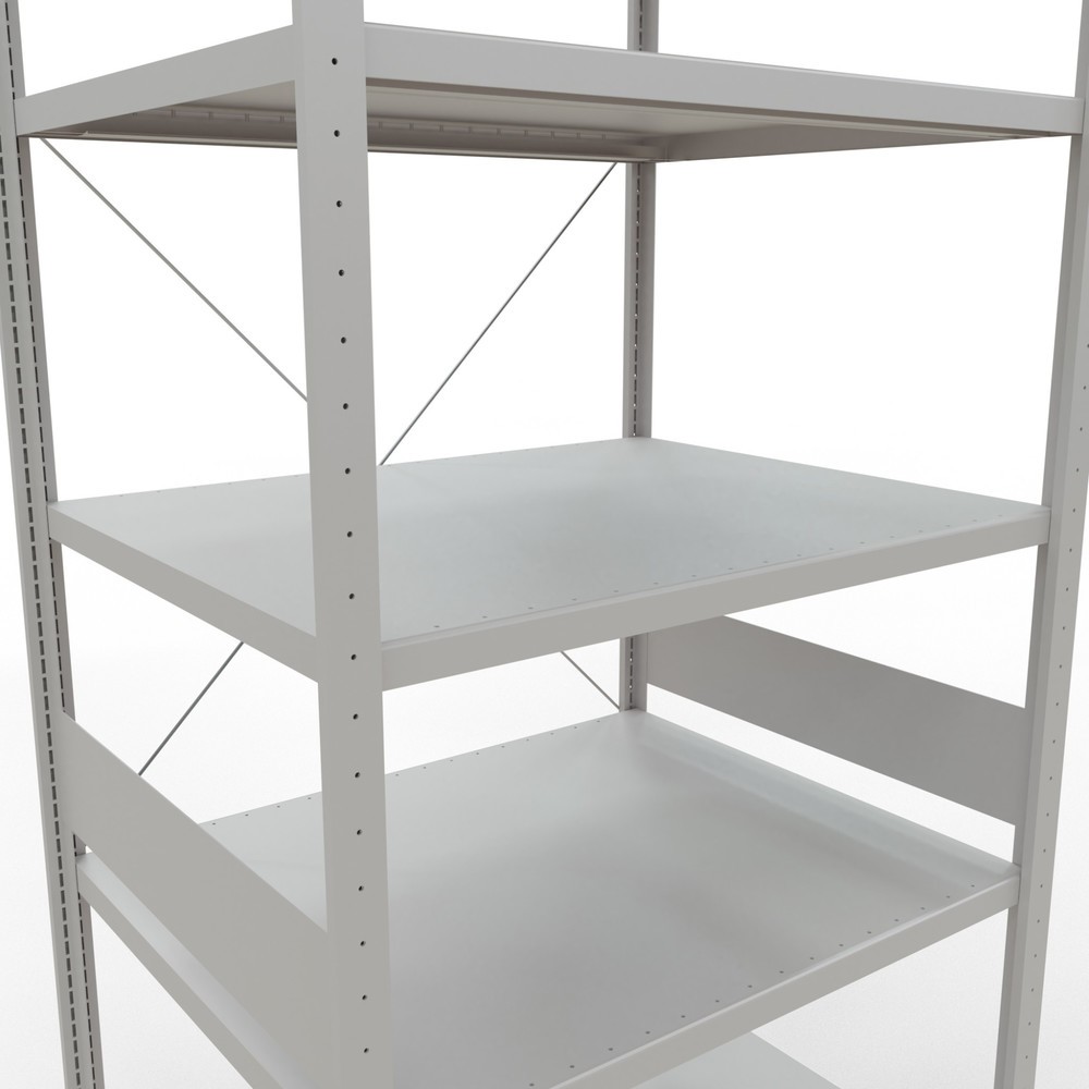Productafbeelding nr. 5: Legbordstelling SCHULTE, lichtgrijs, vaklast 330 kg, hxbxd 3.000 x 1.060 x 836 mm