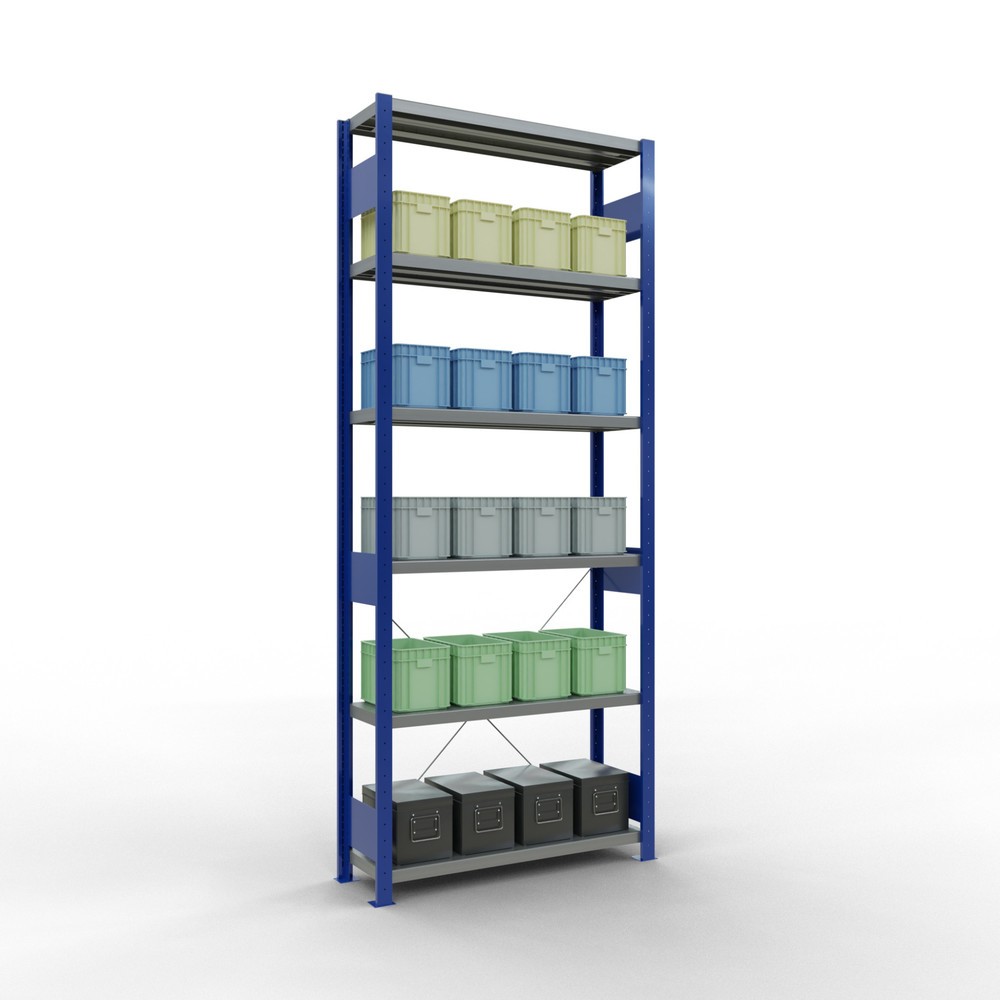 Productafbeelding nr. 3: Legbordstelling SCHULTE, gentiaanblauw / verzinkt, vaklast 330 kg, hxbxd 2.500 x 1.060 x 336 mm