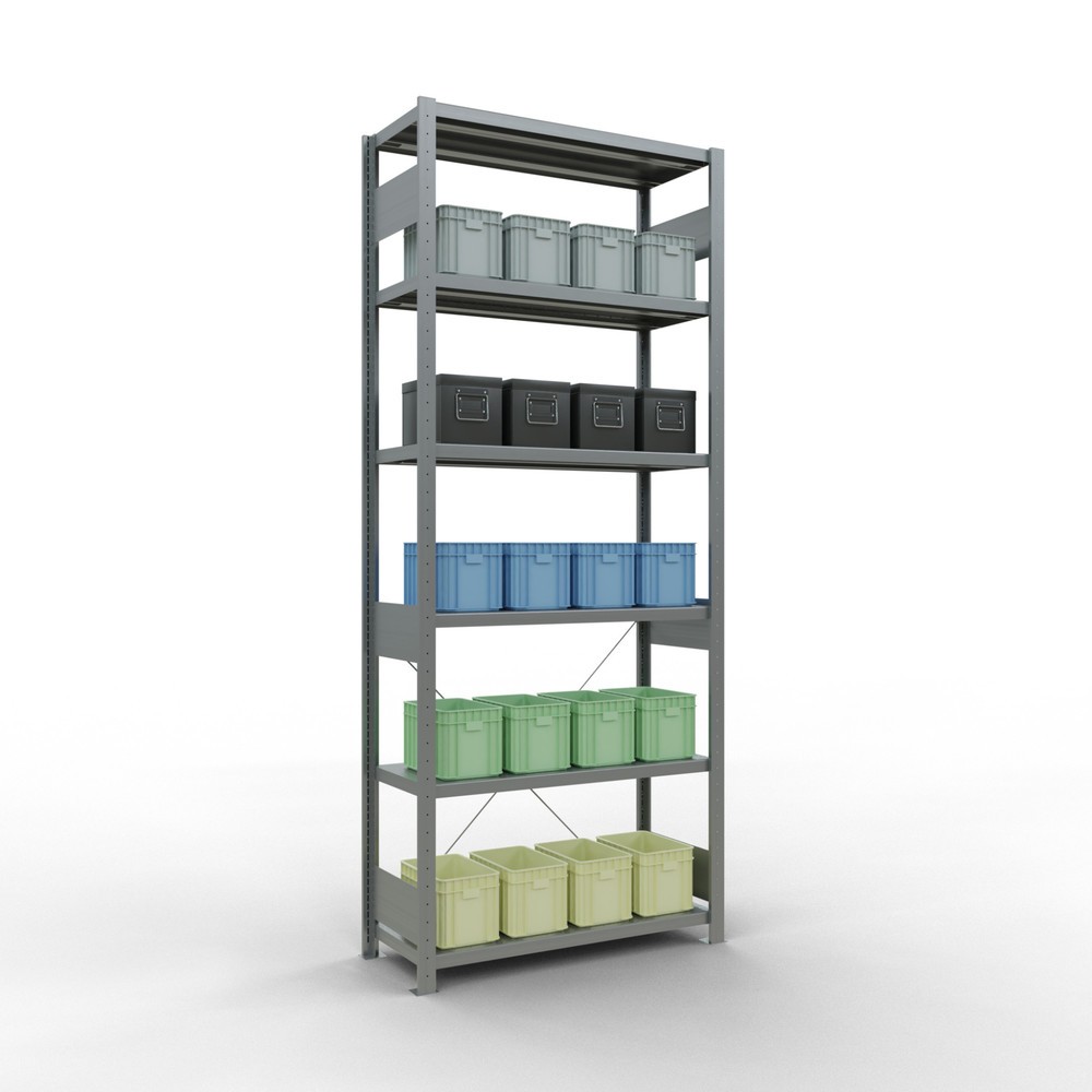 Productafbeelding nr. 3: Legbordstelling SCHULTE, verzinkt, vaklast 330 kg, hxbxd 2.500 x 1.060 x 436 mm
