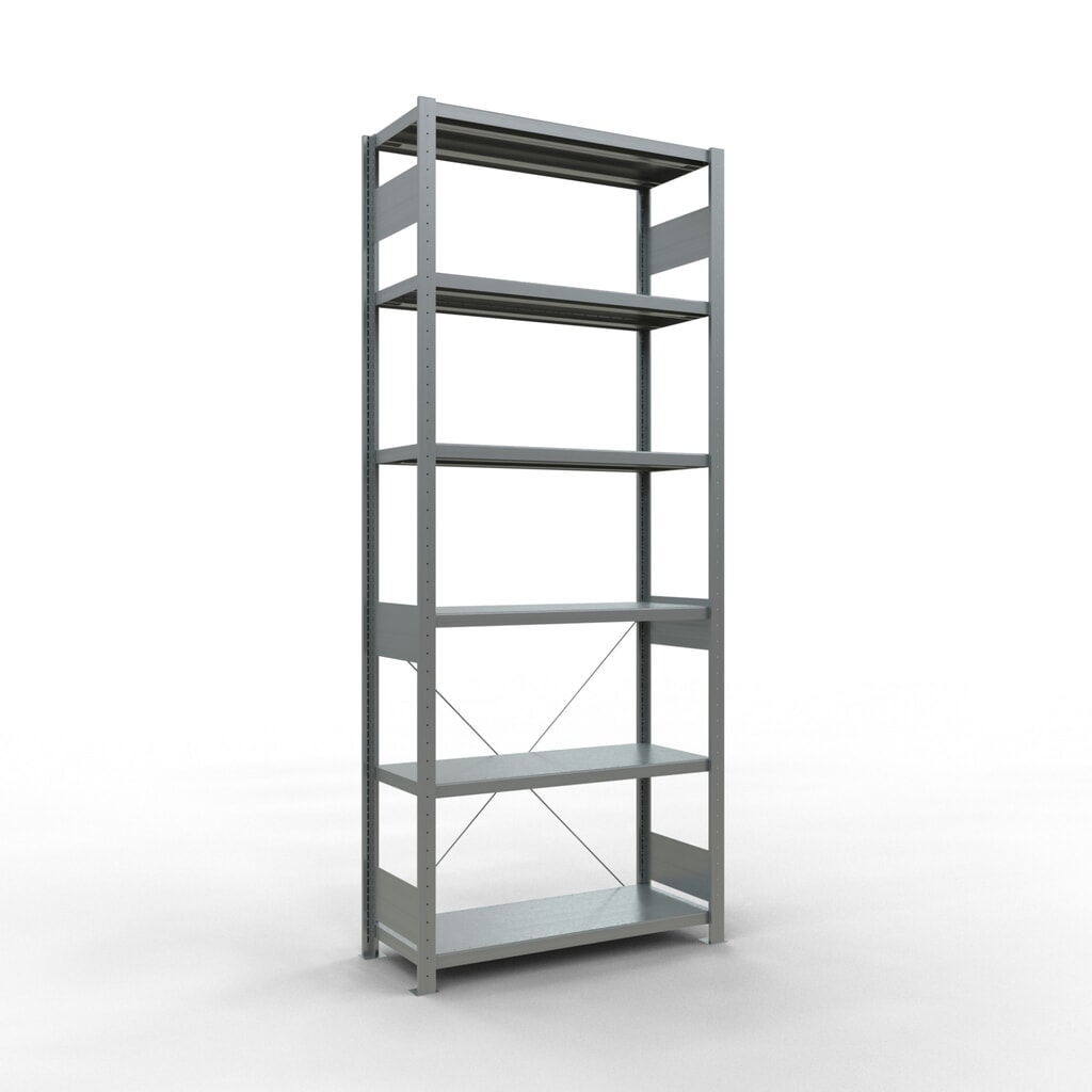 Product afbeelding: Legbordstelling SCHULTE, verzinkt, vaklast 330 kg, hxbxd 2.500 x 1.060 x 436 mm