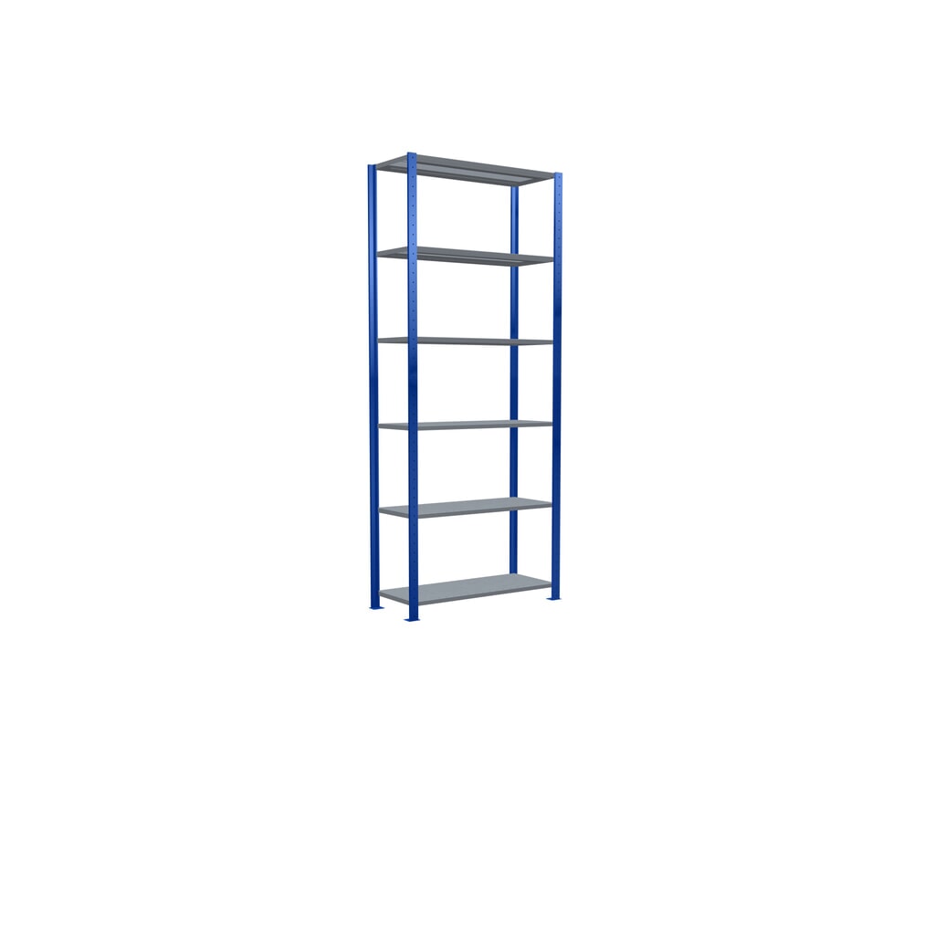 Productafbeelding nr. 2: Legbordstelling SCHULTE, gentiaanblauw / verzinkt, vaklast 330 kg, hxbxd 2.500 x 1.060 x 436 mm