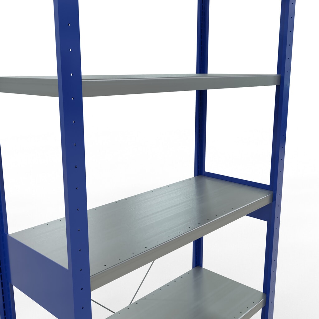 Productafbeelding nr. 5: Legbordstelling SCHULTE, gentiaanblauw / verzinkt, vaklast 330 kg, hxbxd 2.500 x 1.060 x 436 mm