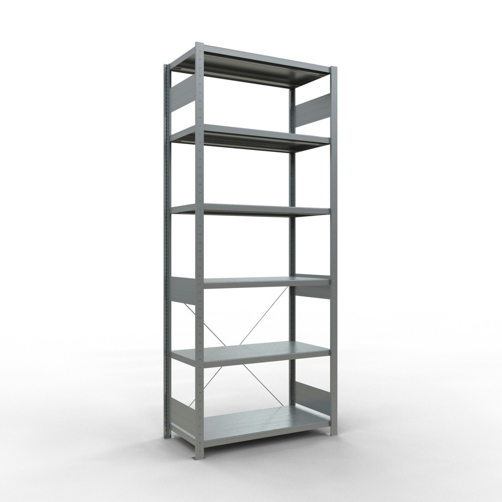Product afbeelding: Legbordstelling SCHULTE, verzinkt, vaklast 330 kg, hxbxd 2.500 x 1.060 x 536 mm
