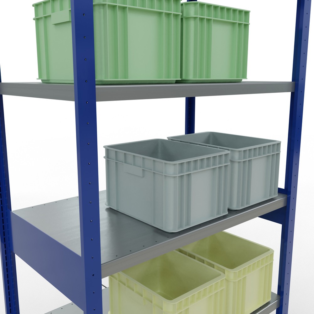 Productafbeelding nr. 4: Legbordstelling SCHULTE, gentiaanblauw / verzinkt, vaklast 330 kg, hxbxd 2.500 x 1.060 x 636 mm