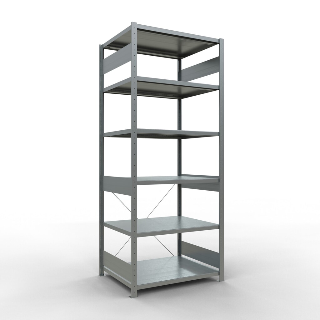 Product afbeelding: Legbordstelling SCHULTE, verzinkt, vaklast 330 kg, hxbxd 2.500 x 1.060 x 836 mm