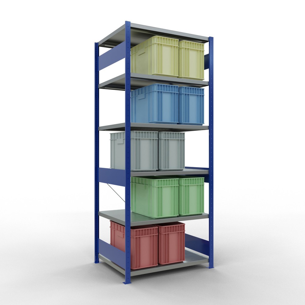 Productafbeelding nr. 3: Legbordstelling SCHULTE, gentiaanblauw / verzinkt, vaklast 330 kg, hxbxd 2.500 x 1.060 x 836 mm
