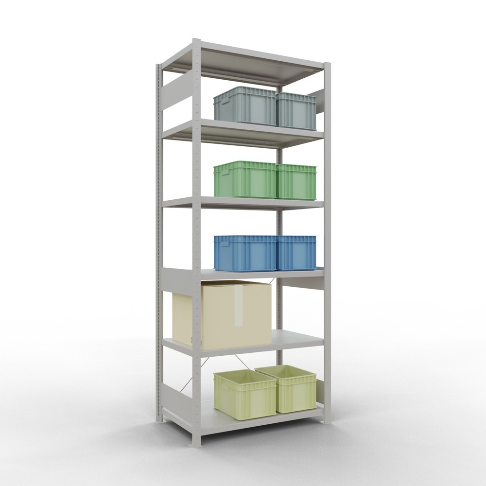Productafbeelding nr. 3: Legbordstelling SCHULTE, lichtgrijs, vaklast 330 kg, hxbxd 2.500 x 1.060 x 636 mm