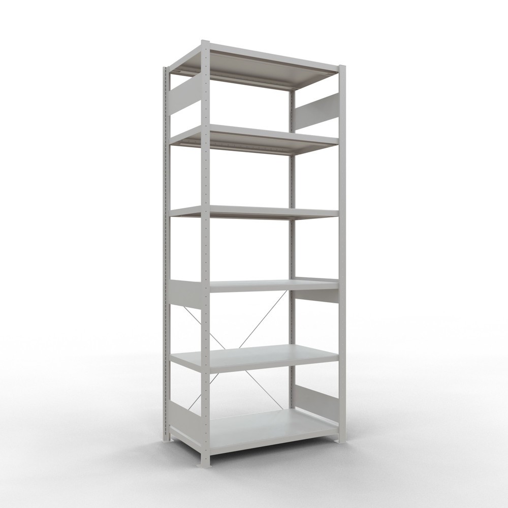 Product afbeelding: Legbordstelling SCHULTE, lichtgrijs, vaklast 330 kg, hxbxd 2.500 x 1.060 x 636 mm