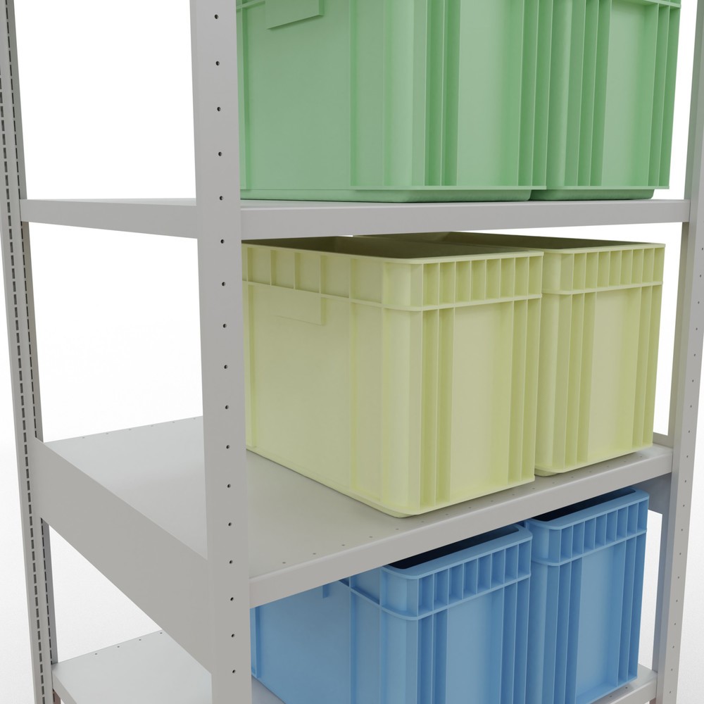 Productafbeelding nr. 4: Legbordstelling SCHULTE, lichtgrijs, vaklast 330 kg, hxbxd 2.500 x 1.060 x 836 mm