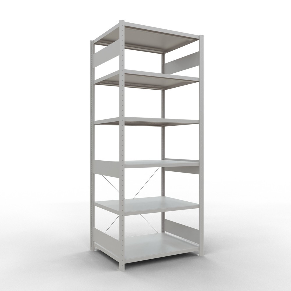 Product afbeelding: Legbordstelling SCHULTE, lichtgrijs, vaklast 330 kg, hxbxd 2.500 x 1.060 x 836 mm