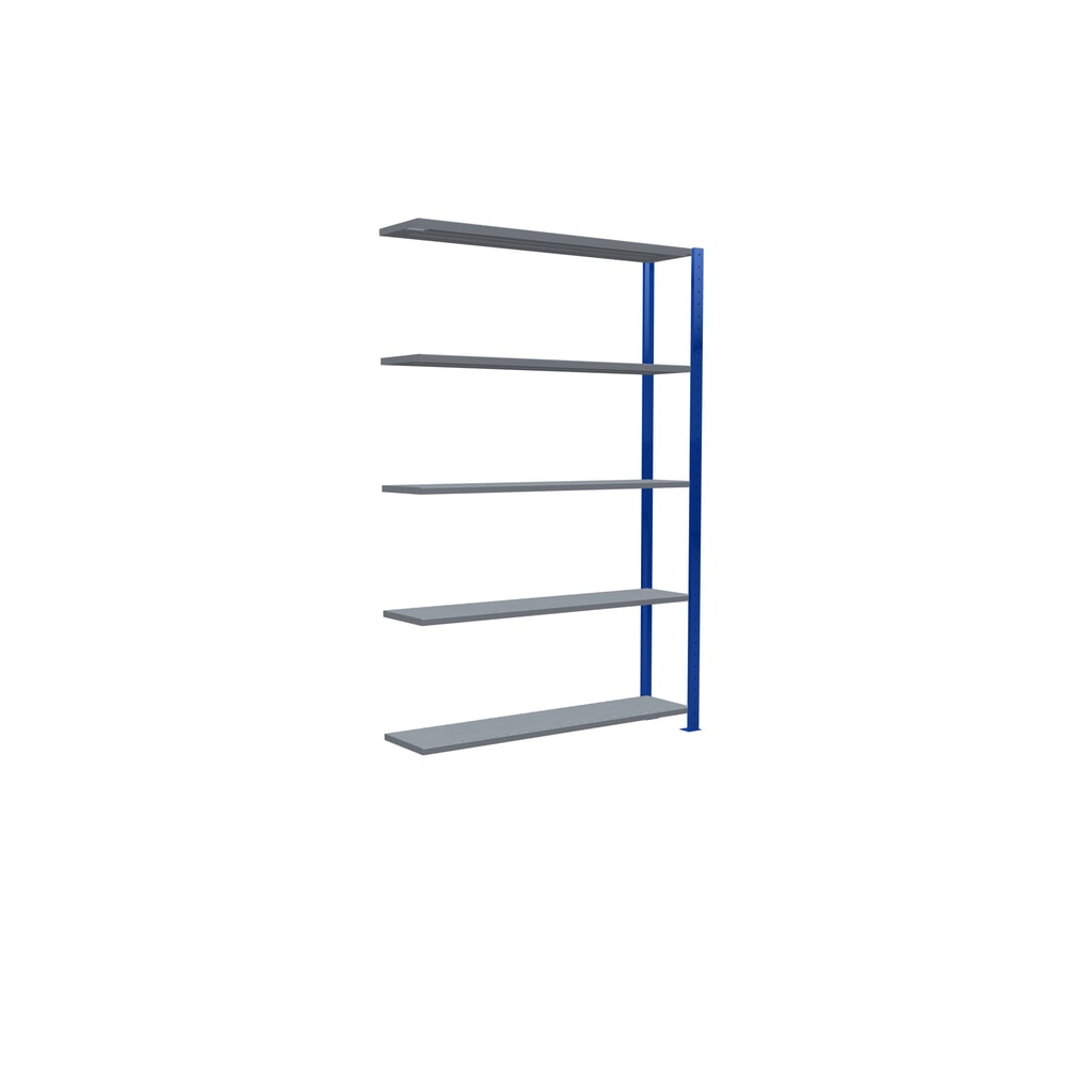 Legbordstelling SCHULTE inhaaksysteem, aanbouwelement, schapbelasting 150 kg, gentiaanblauw/verzinkt, h x b x d 2.000 x 1.300 x 300 mm Productafbeelding nr. 4: Legbordstelling SCHULTE inhaaksysteem, aanbouwelement, schapbelasting 150 kg, gentiaanblauw/verzinkt, h x b x d 2.000 x 1.300 x 300 mm