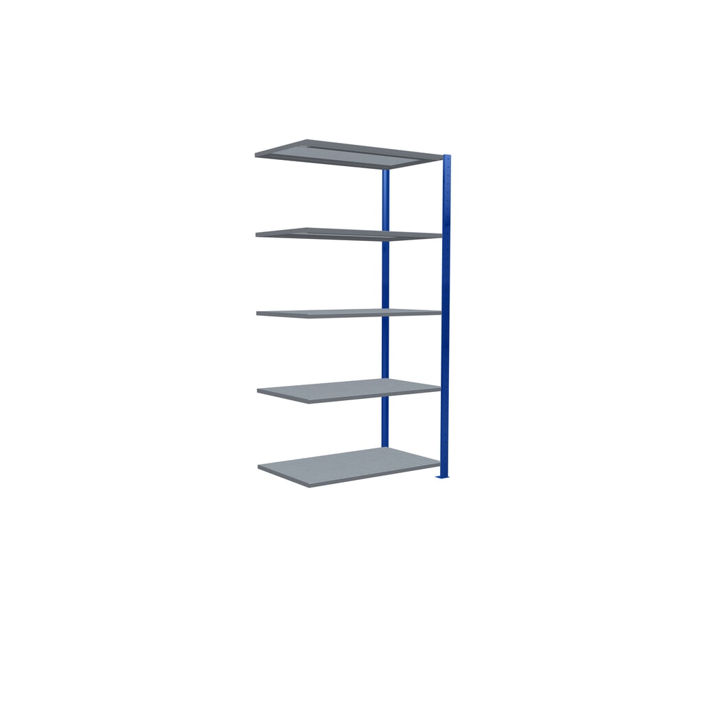 Legbordstelling SCHULTE steeksysteem, AE, VL 150 kg, gentiaanblauw / verzinkt, hxbxd 2.000 x 1.000 x 600 mm Productafbeelding nr. 5: Legbordstelling SCHULTE steeksysteem, AE, VL 150 kg, gentiaanblauw / verzinkt, hxbxd 2.000 x 1.000 x 600 mm