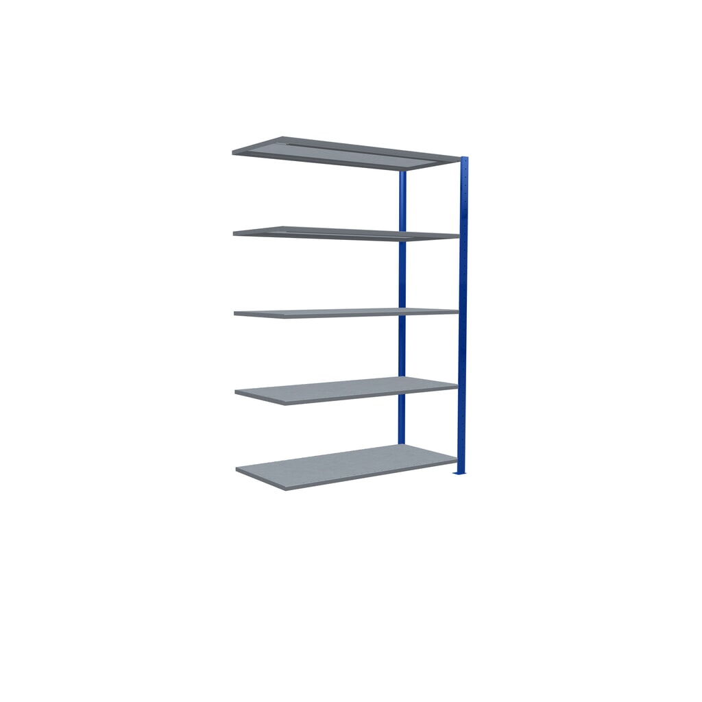Productafbeelding nr. 2: Legbordstelling SCHULTE steeksysteem, AE, VL 150 kg, gentiaanblauw / verzinkt, hxbxd 2.000 x 1.300 x 600 mm
