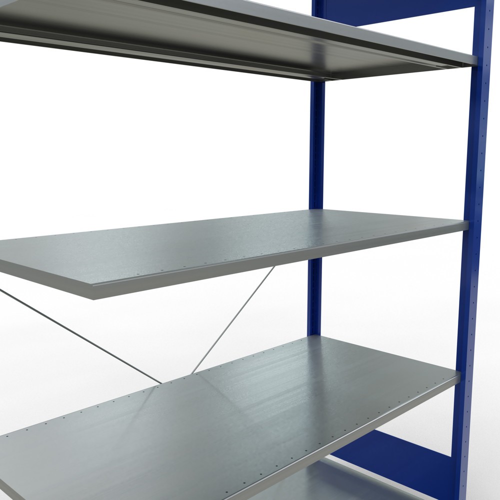 Productafbeelding nr. 5: Legbordstelling SCHULTE steeksysteem, AE, VL 150 kg, gentiaanblauw / verzinkt, hxbxd 2.000 x 1.300 x 600 mm