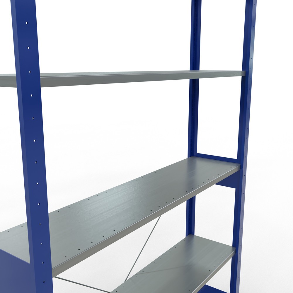 Productafbeelding nr. 2: Legbordstelling SCHULTE, gentiaanblauw / verzinkt, vaklast 150 kg, hxbxd 2.500 x 1.360 x 336 mm