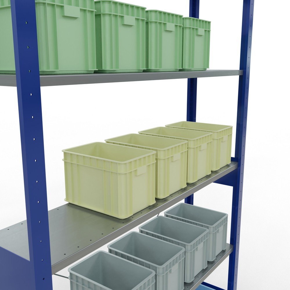 Productafbeelding nr. 3: Legbordstelling SCHULTE, gentiaanblauw / verzinkt, vaklast 150 kg, hxbxd 2.500 x 1.360 x 336 mm