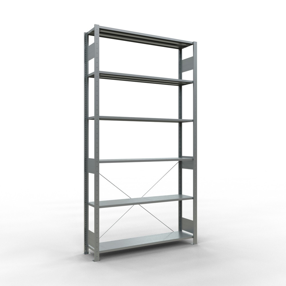 Product afbeelding: Legbordstelling SCHULTE, verzinkt, vaklast 150 kg, hxbxd 2.500 x 1.360 x 336 mm