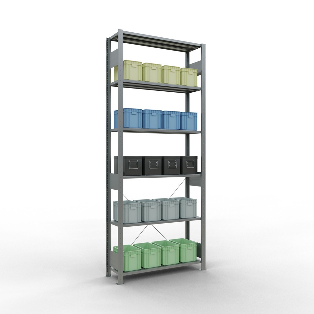 Productafbeelding nr. 4: Legbordstelling SCHULTE, verzinkt, vaklast 150 kg, hxbxd 2.500 x 1.060 x 336 mm