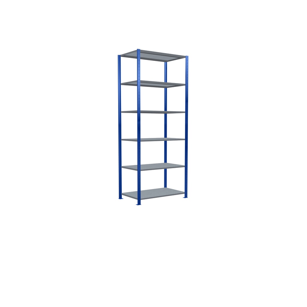 Productafbeelding nr. 5: Legbordstelling SCHULTE, gentiaanblauw / verzinkt, vaklast 150 kg, hxbxd 2.500 x 1.060 x 636 mm