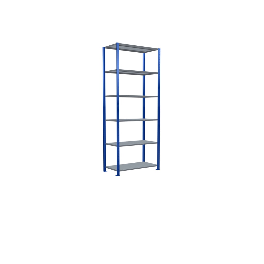 Productafbeelding nr. 5: Legbordstelling SCHULTE, gentiaanblauw / verzinkt, vaklast 150 kg, hxbxd 2.500 x 1.060 x 536 mm
