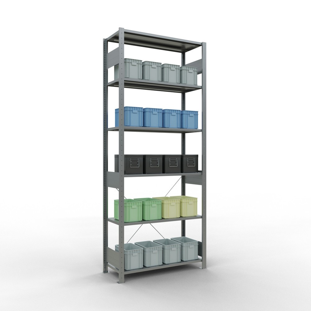 Productafbeelding nr. 3: Legbordstelling SCHULTE, verzinkt, vaklast 150 kg, hxbxd 2.500 x 1.060 x 436 mm