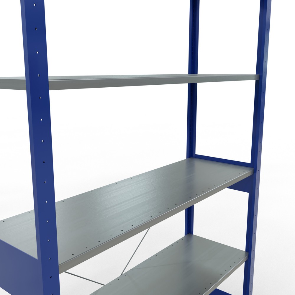 Productafbeelding nr. 5: Legbordstelling SCHULTE, gentiaanblauw / verzinkt, vaklast 150 kg, hxbxd 2.500 x 1.360 x 436 mm