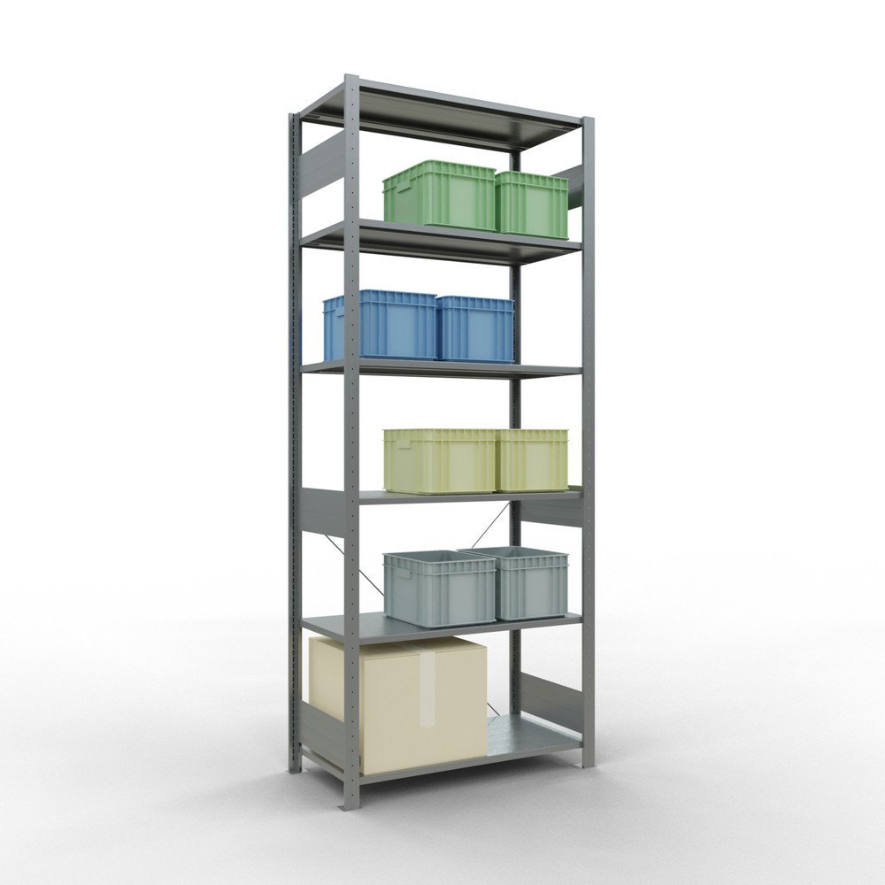 Productafbeelding nr. 3: Legbordstelling SCHULTE, verzinkt, vaklast 150 kg, hxbxd 2.500 x 1.060 x 536 mm
