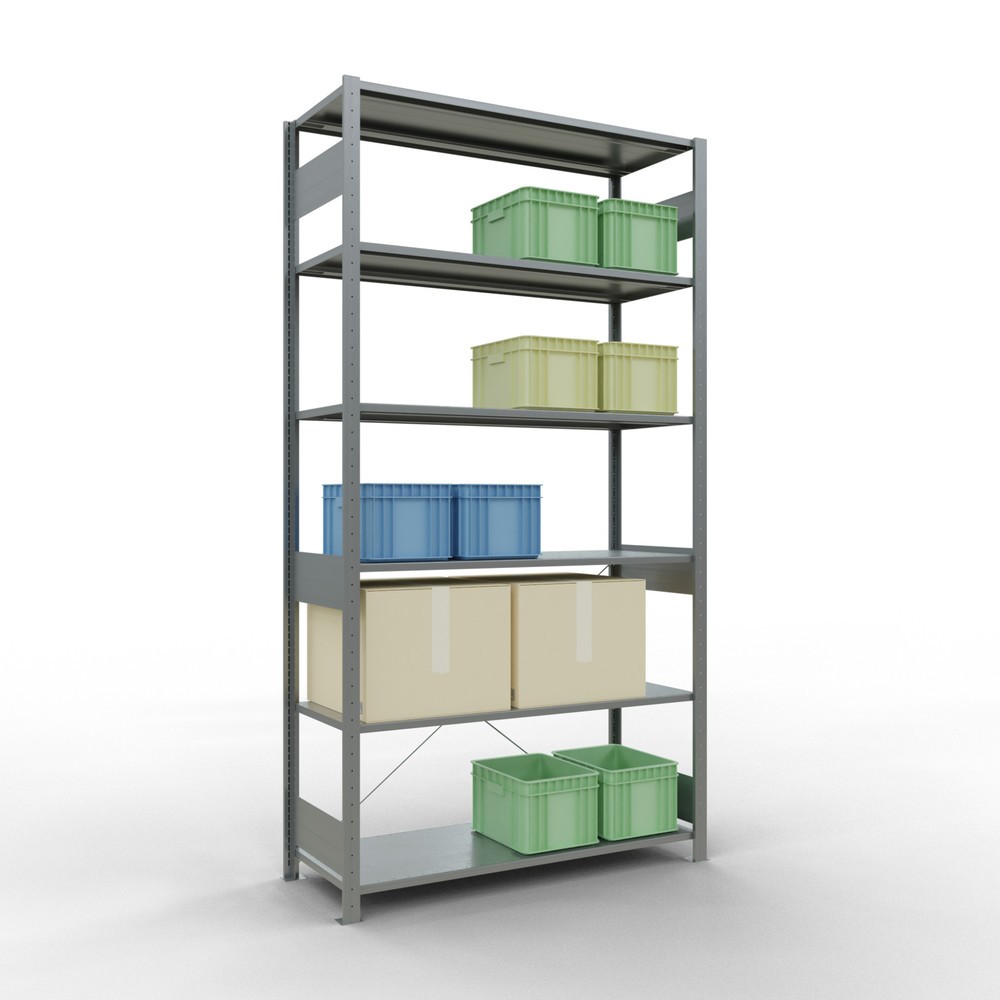 Productafbeelding nr. 3: Legbordstelling SCHULTE, verzinkt, vaklast 150 kg, hxbxd 2.500 x 1.360 x 536 mm
