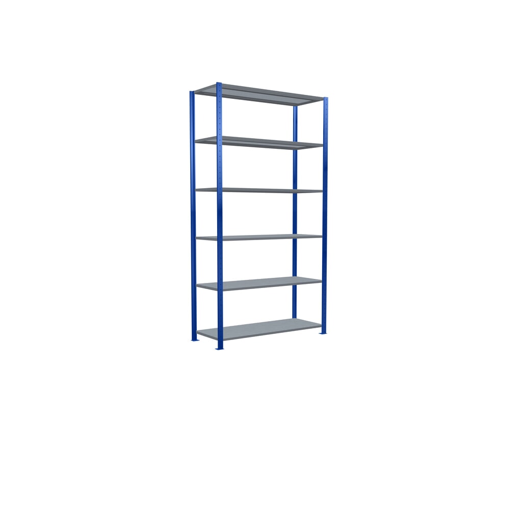 Productafbeelding nr. 2: Legbordstelling SCHULTE, gentiaanblauw / verzinkt, vaklast 150 kg, hxbxd 2.500 x 1.360 x 536 mm
