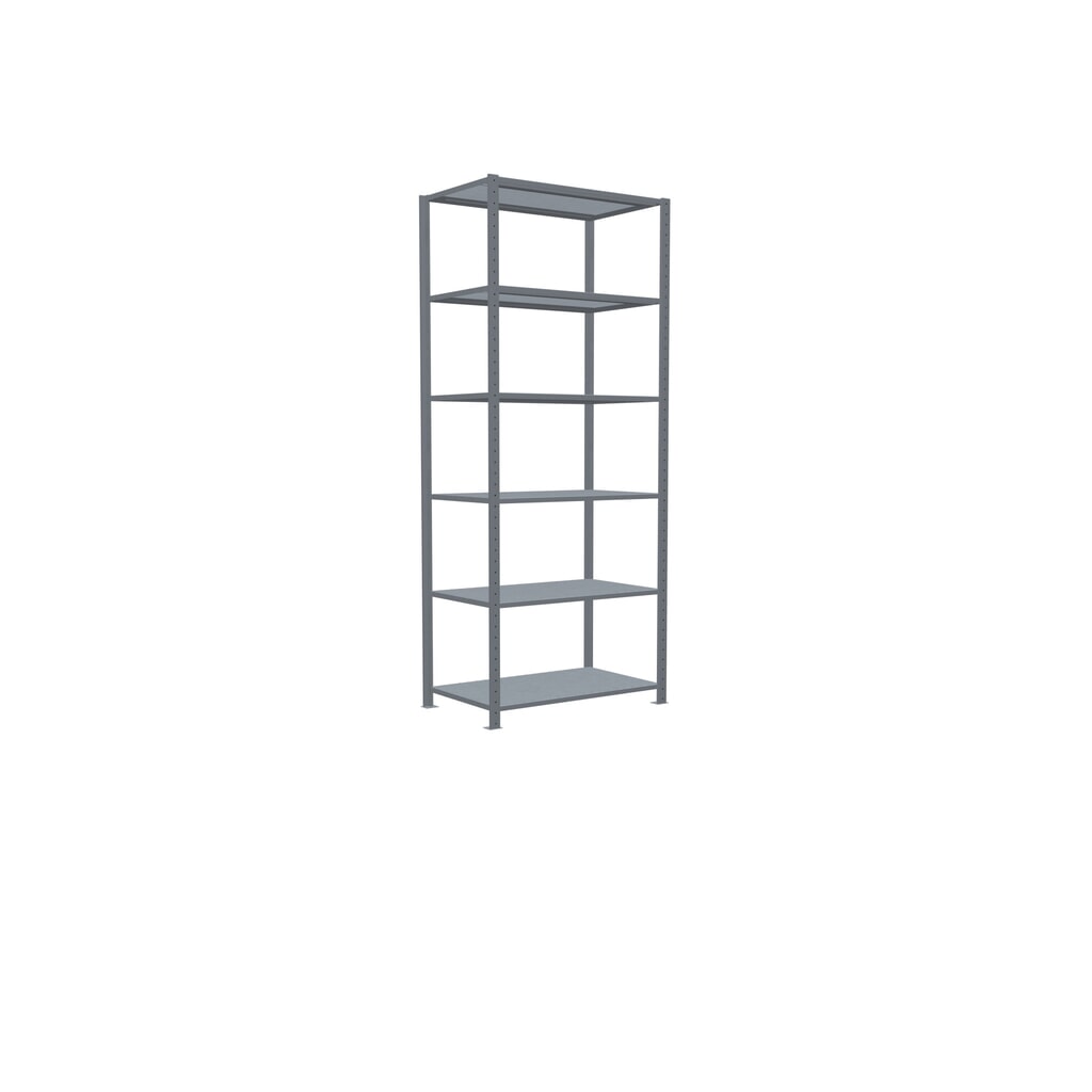 Legbordstelling SCHULTE, verzinkt, vaklast 150 kg, hxbxd 2.500 x 1.060 x 636 mm Productafbeelding nr. 2: Legbordstelling SCHULTE, verzinkt, vaklast 150 kg, hxbxd 2.500 x 1.060 x 636 mm