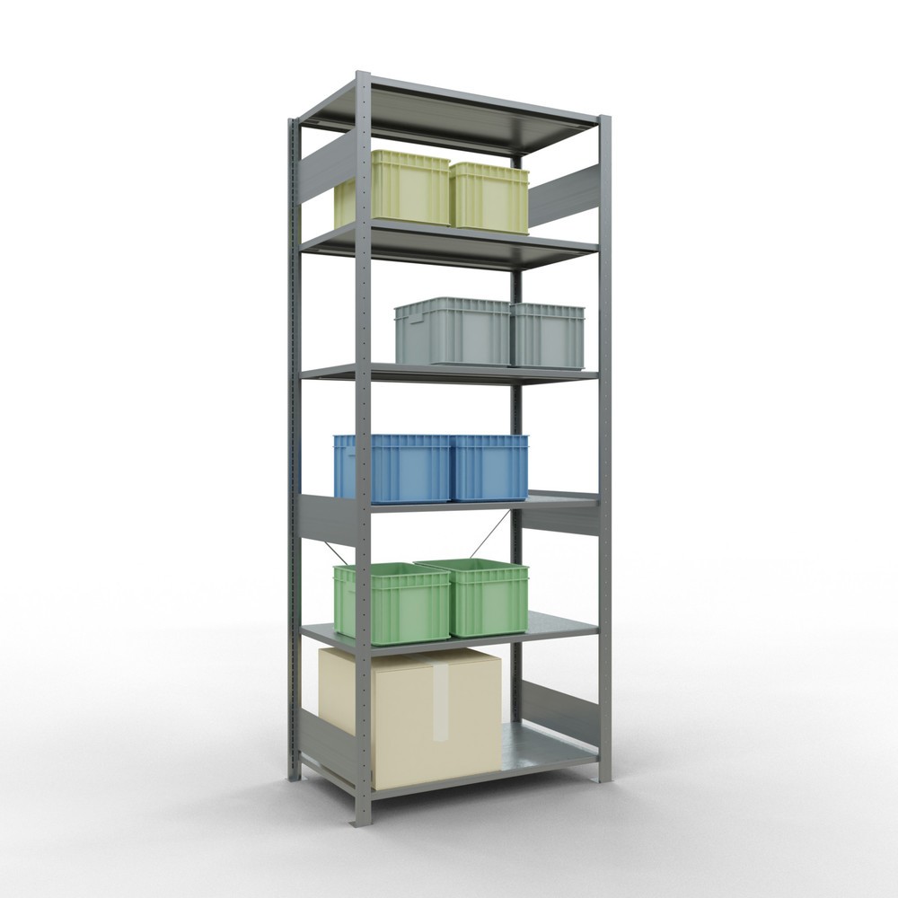 Productafbeelding nr. 3: Legbordstelling SCHULTE, verzinkt, vaklast 150 kg, hxbxd 2.500 x 1.060 x 636 mm