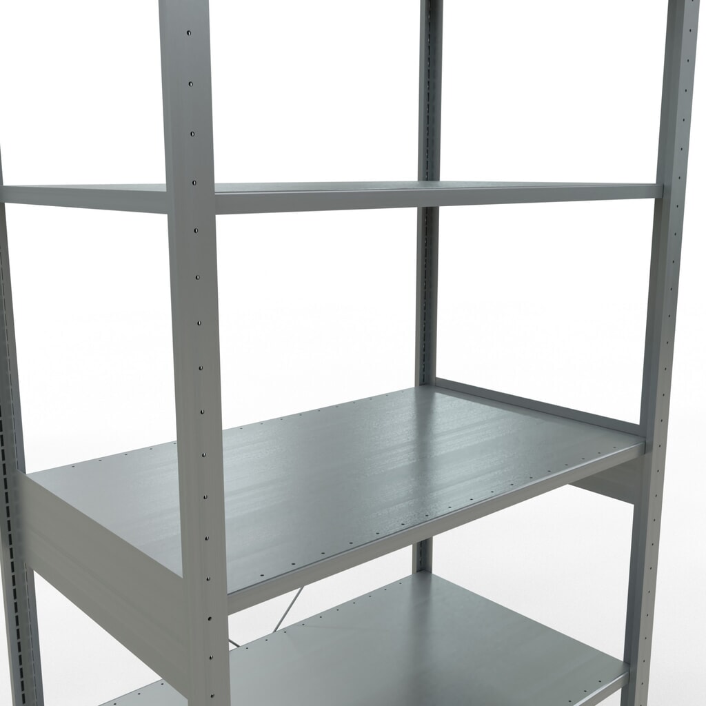 Legbordstelling SCHULTE, verzinkt, vaklast 150 kg, hxbxd 2.500 x 1.060 x 636 mm Productafbeelding nr. 5: Legbordstelling SCHULTE, verzinkt, vaklast 150 kg, hxbxd 2.500 x 1.060 x 636 mm