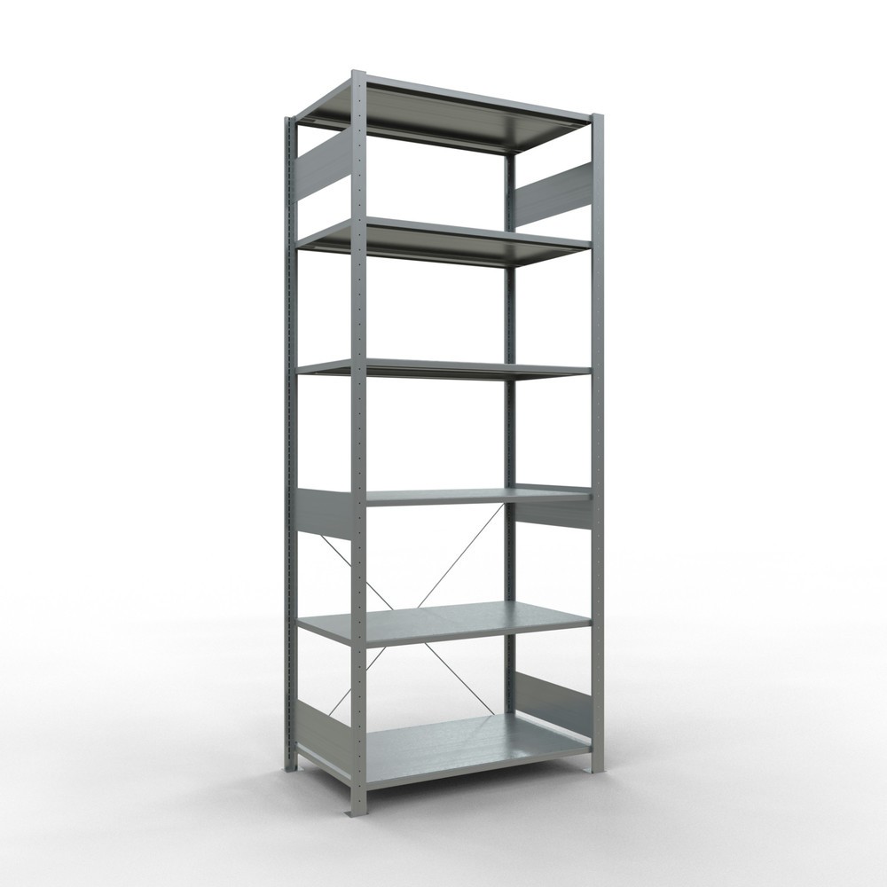 Productafbeelding nr. 1: Legbordstelling SCHULTE, verzinkt, vaklast 150 kg, hxbxd 2.500 x 1.060 x 636 mm