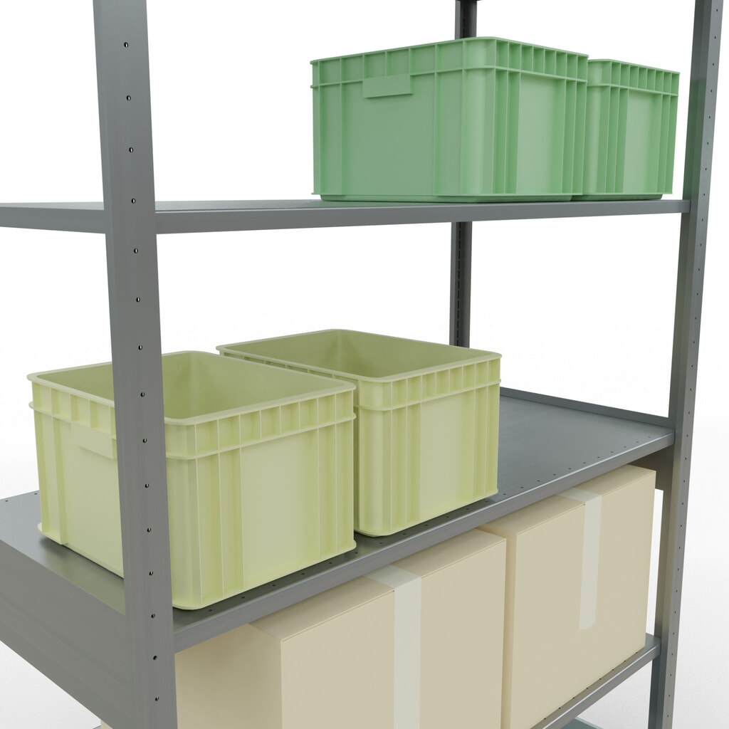 Productafbeelding nr. 4: Legbordstelling SCHULTE, verzinkt, vaklast 150 kg, hxbxd 2.500 x 1.360 x 636 mm