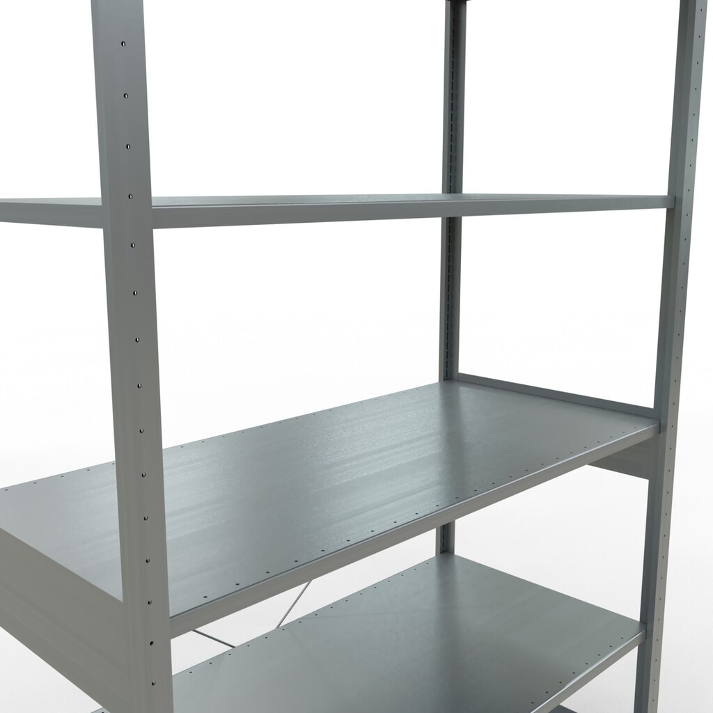 Productafbeelding nr. 5: Legbordstelling SCHULTE, verzinkt, vaklast 150 kg, hxbxd 2.500 x 1.360 x 636 mm