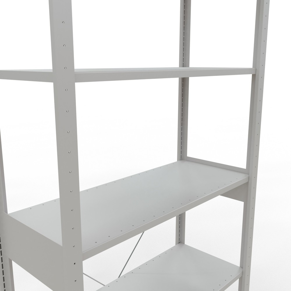 Productafbeelding nr. 5: Legbordstelling SCHULTE, lichtgrijs, vaklast 150 kg, hxbxd 2.500 x 1.060 x 436 mm